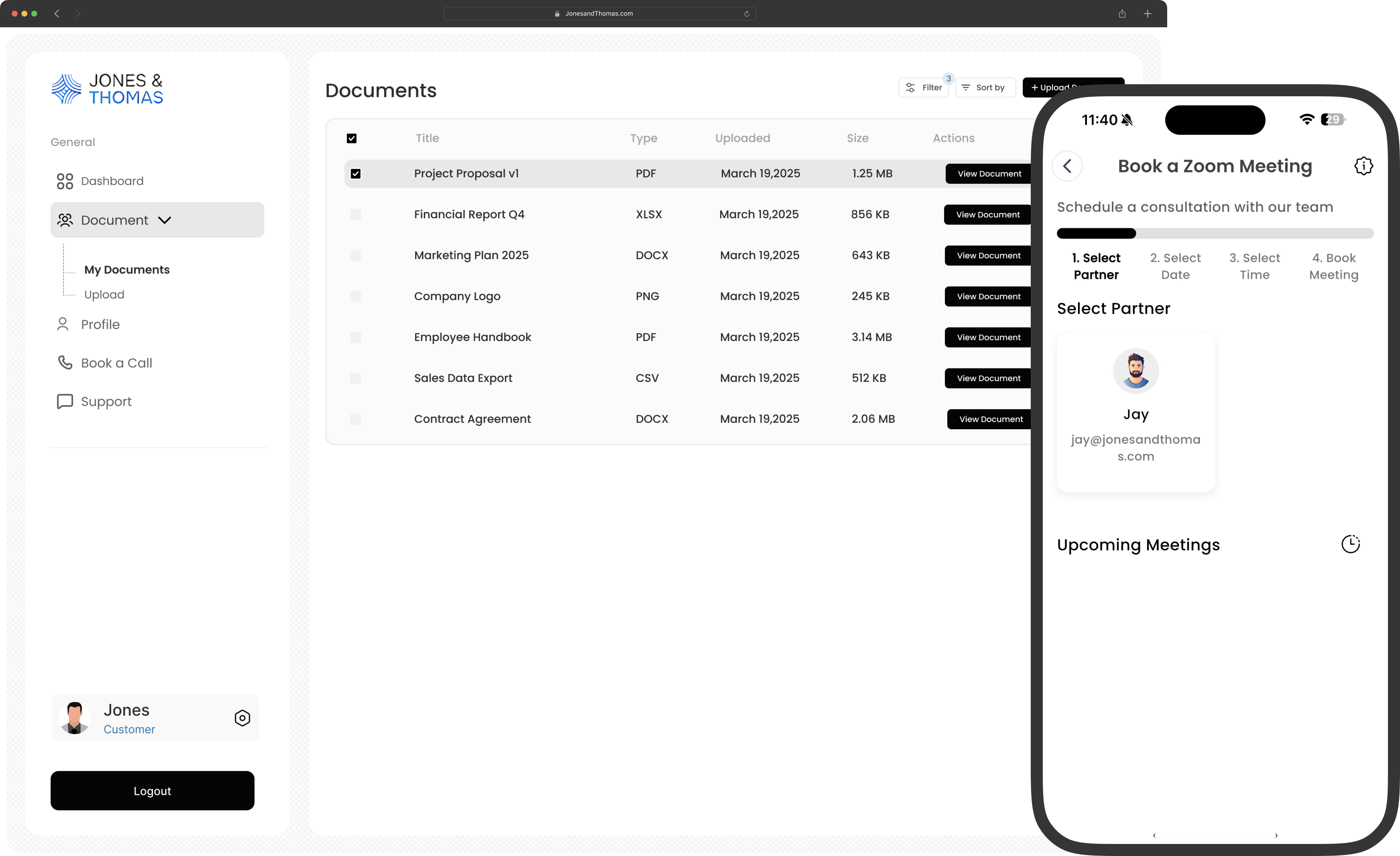 Jones & Thomas Platform
